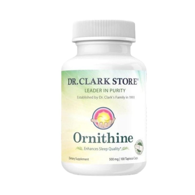Dr Clark Store Ornithine Vegetarian Supplement 500 mg 100 Tapioca Capsules