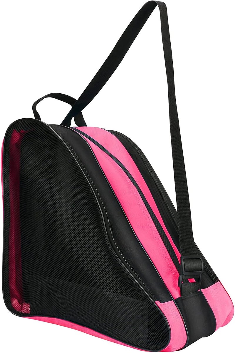 LINGSFIRE Roller Skate Bag, Breathable Ice-Skating Bag Shoulder and Top Handle Oxford Cloth Skating Bag for Women Men and Adults Roller Skate Accessories - Image 1