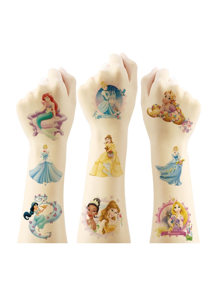 20pcs Lovely princess tattoo stickers personalized fashion holiday party gifts temporary stickers washable stickers - Image 2