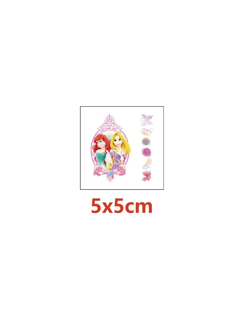 20pcs Lovely princess tattoo stickers personalized fashion holiday party gifts temporary stickers washable stickers - Image 3
