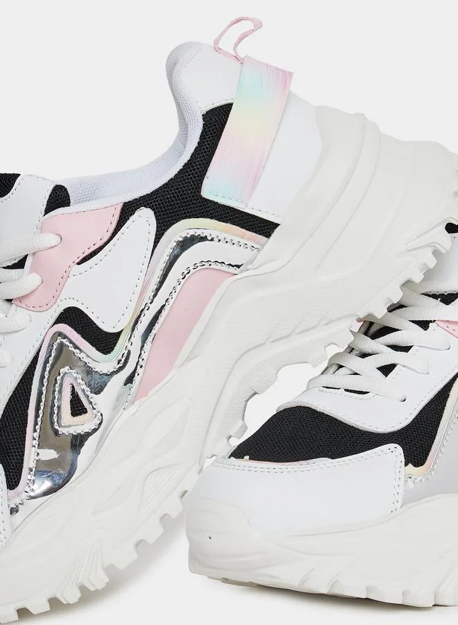 Styli Color Block Chunky Sneakers