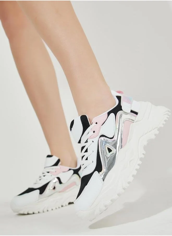 Styli Color Block Chunky Sneakers