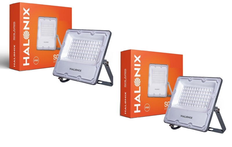Halonix Aluminium 100W Waterproof Outdoor led Flood Light|Halogen Light, Focus Light for Garage, Parking, Shop -(Cool White)-Pack of 2|Short Circuit & Surge Protection. - Image 4