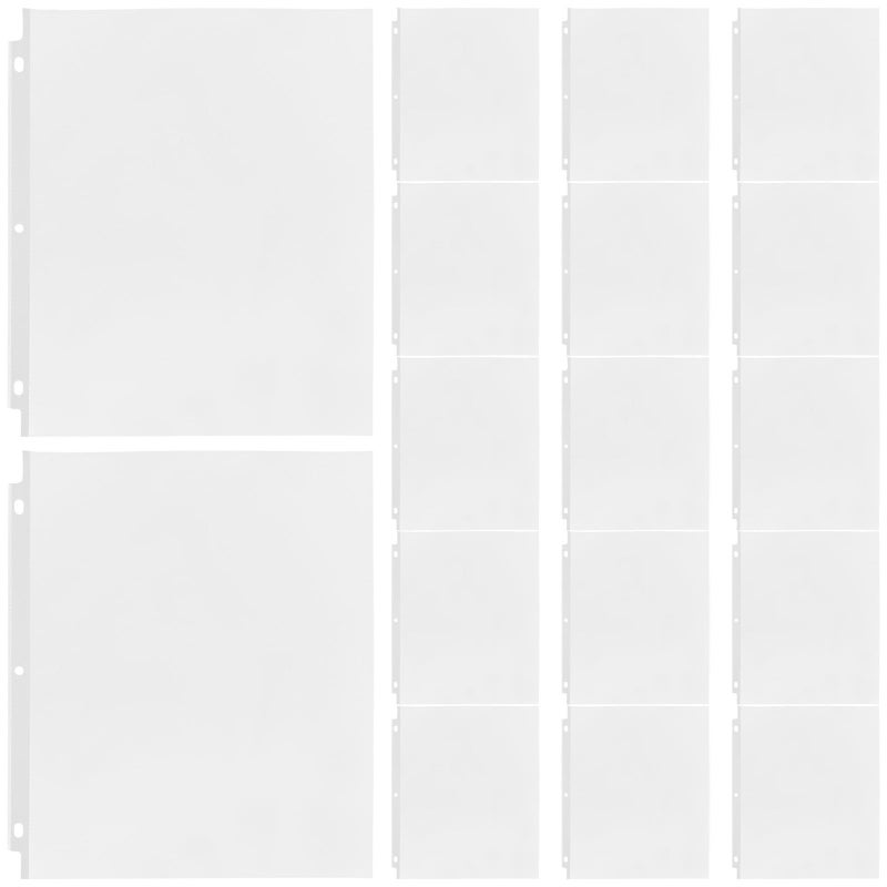 50 Pack A4 Plastic Page Protectors Punched For Binders Clear PP Document Sleeves Office Filing Supplies - Image 2