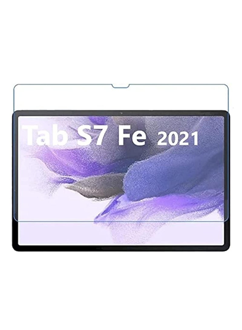 LEDIN Galaxy Tab S7 FE Screen Protector Clear, Tempered Glass for Galaxy Tab S7 FE 5G (12.4 Inch) SM-T730 / SM-T736B (transparent) - Image 1
