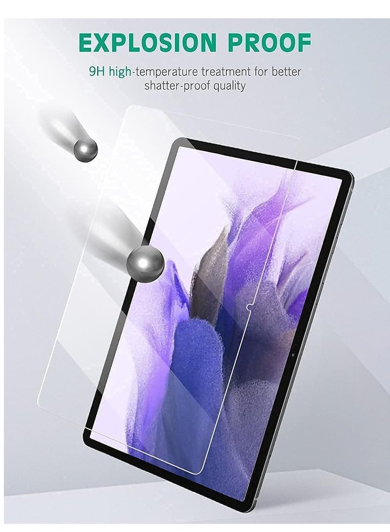 LEDIN Galaxy Tab S7 FE Screen Protector Clear, Tempered Glass for Galaxy Tab S7 FE 5G (12.4 Inch) SM-T730 / SM-T736B (transparent) - Image 2