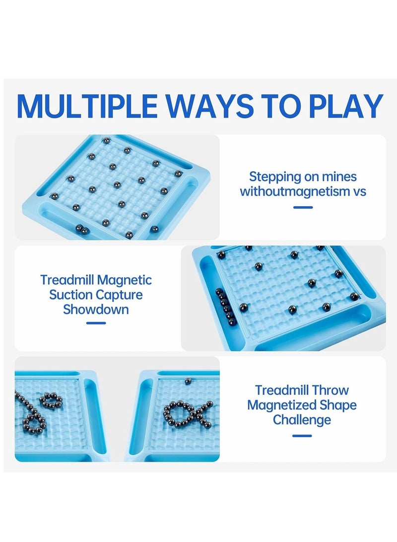 Magnetic Chess Game Set, Table Top Magnet Chess Game, Magnetic Chess Game with Stones, Develop Intelligence, Strategy Game, Family Game Party Game for Kids and Adults (32 pcs)  - Image 4