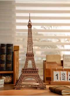 Robotime Rolife Night of the Eiffel Tower 3D Wooden Puzzle TGL01, Assembly Brain Teaser 3D Wooden Puzzle DIY Build Model Crafts Kits, Unique Gifts and Home Decor for Teens or Adults  - Image 4