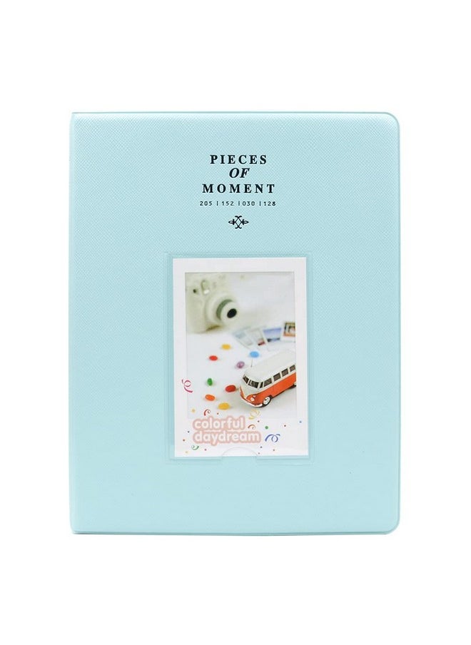 Ablus - 128 Pockets Mini Photo Album - Fits For Fujifilm Instax Mini 11 Mini 9 Mini 8 Mini 90 Mini 25, Polaroid Snap Pic-300, Kodak Mini 3-Inch Film(Ice Blue) - Image 1
