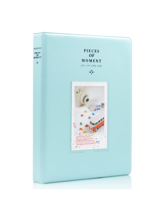 Ablus - 128 Pockets Mini Photo Album - Fits For Fujifilm Instax Mini 11 Mini 9 Mini 8 Mini 90 Mini 25, Polaroid Snap Pic-300, Kodak Mini 3-Inch Film(Ice Blue) - Image 1