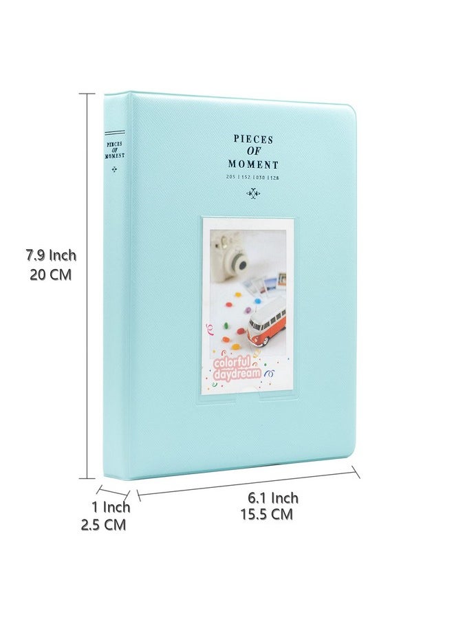 Ablus - 128 Pockets Mini Photo Album - Fits For Fujifilm Instax Mini 11 Mini 9 Mini 8 Mini 90 Mini 25, Polaroid Snap Pic-300, Kodak Mini 3-Inch Film(Ice Blue) - Image 1