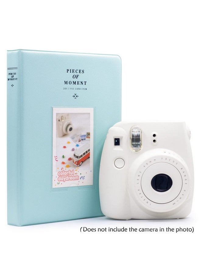 Ablus - 128 Pockets Mini Photo Album - Fits For Fujifilm Instax Mini 11 Mini 9 Mini 8 Mini 90 Mini 25, Polaroid Snap Pic-300, Kodak Mini 3-Inch Film(Ice Blue) - Image 1