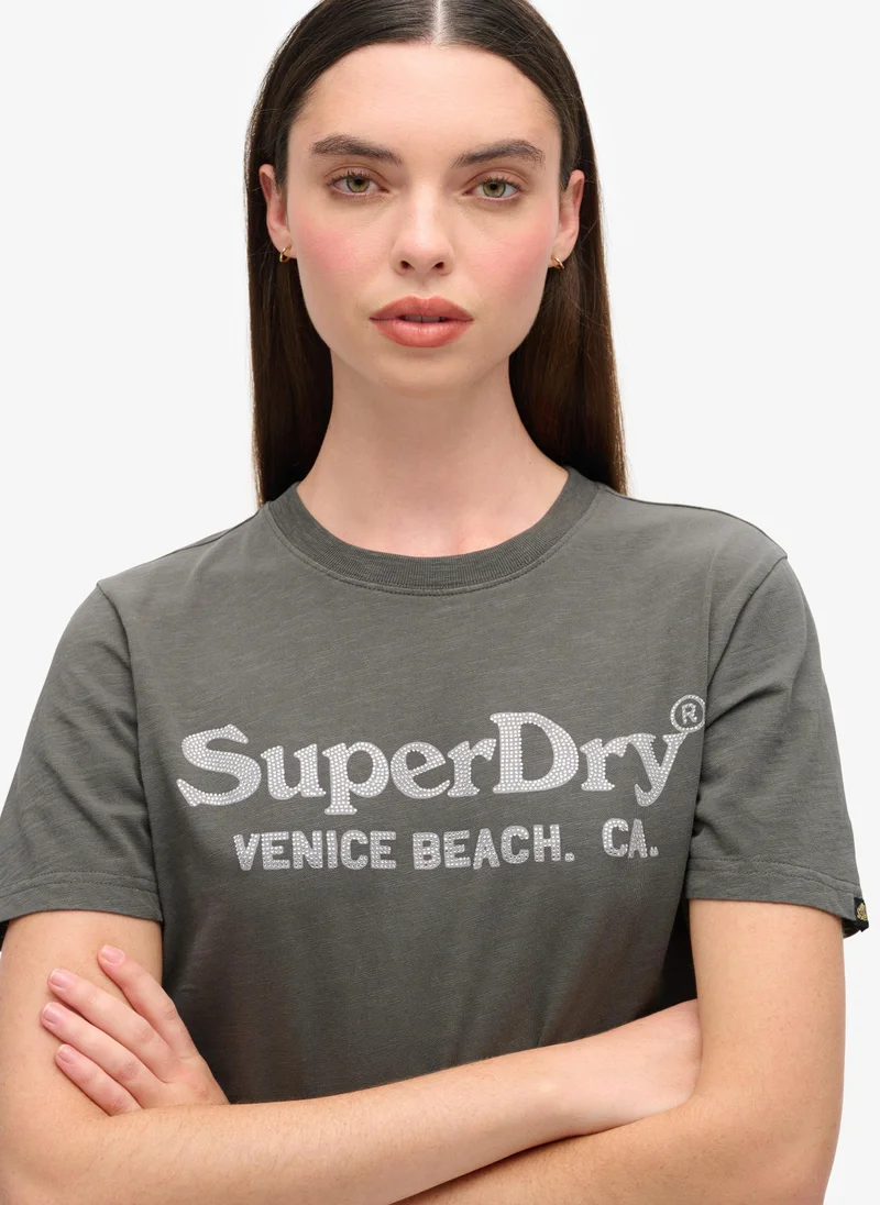 Superdry Metallic Venue Relaxed Tee