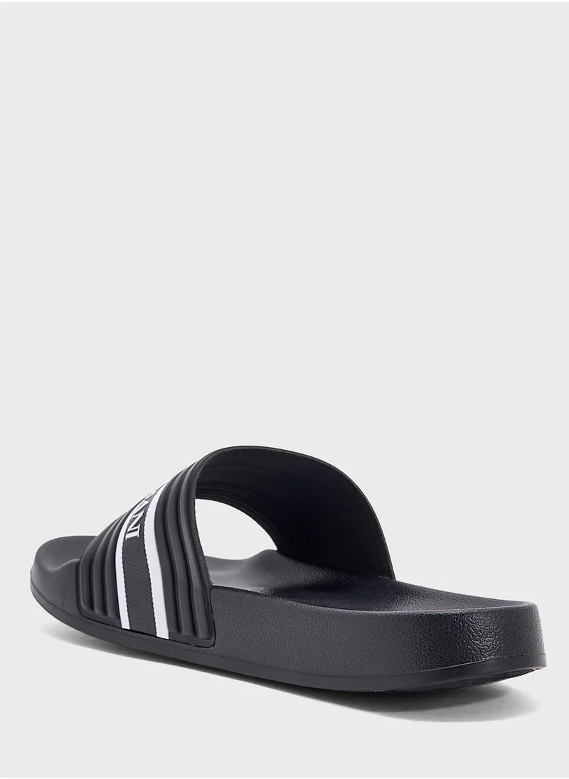 EMPORIO ARMANI Logo Beach Flip Flops