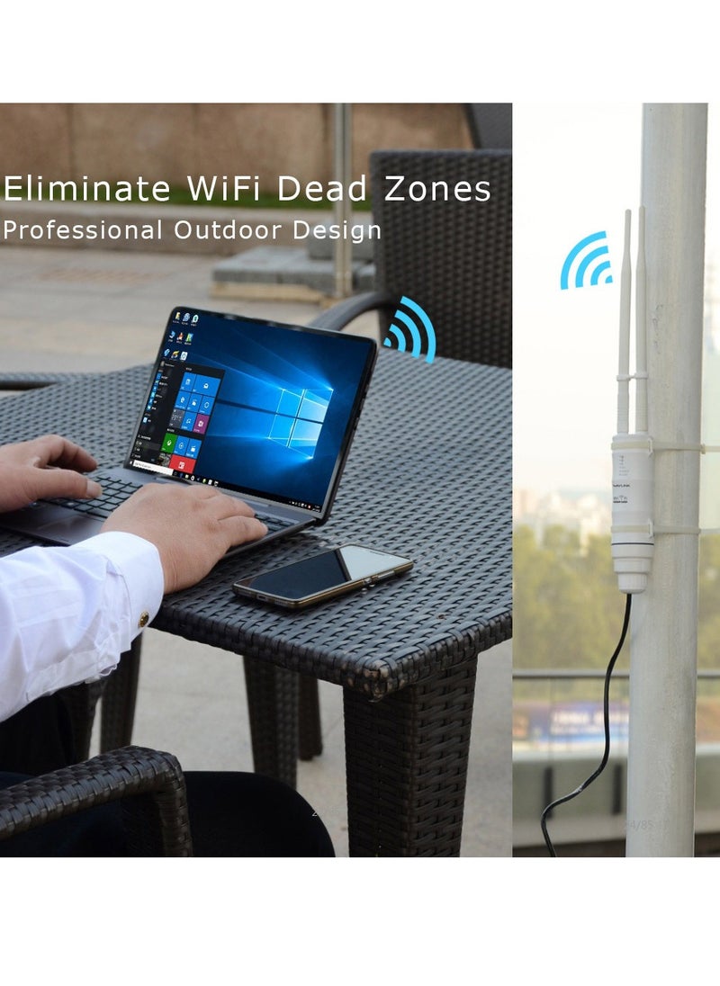 ماركة غير محددة AC600 High-power Outdoor Wifi Repeater IP65 Weather-proof Casing  - Image 5