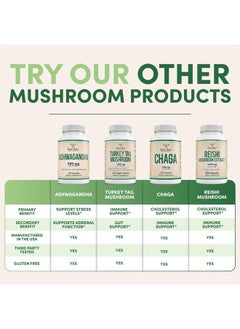Double Wood Supplements Lions Mane Supplement Mushroom Capsules (Two Month Supply - 120 Count) for Brain Support and Immune Health (Third Party Tested, Grown and Manufactured in The USA) by Double Wood  - Image 5