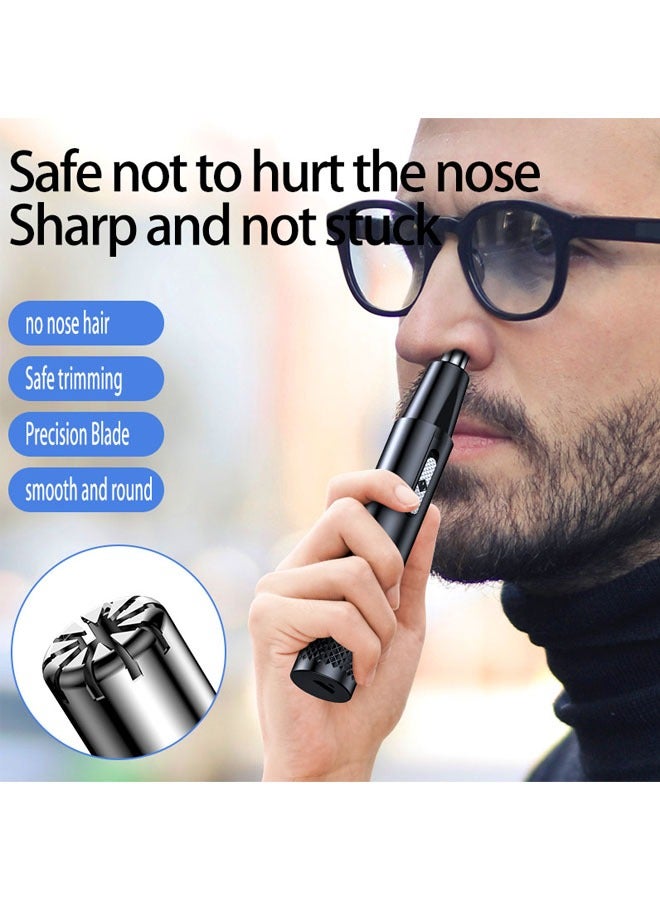 Electric Nose Hair Trimmer Portable Nose Hair Trimmer Mini Nose Hair Scraper USB Charging Silent Nasal Hair Apparatus - Image 4