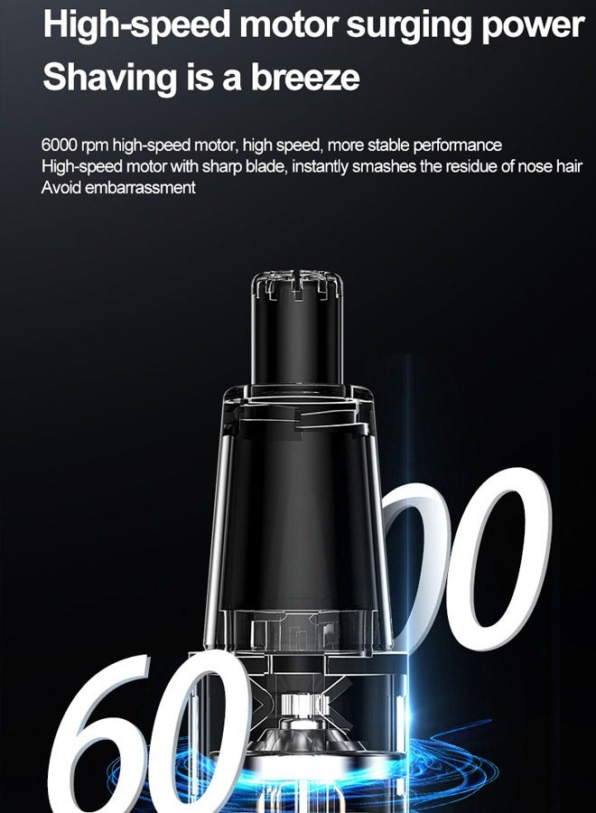 Electric Nose Hair Trimmer Portable Nose Hair Trimmer Mini Nose Hair Scraper USB Charging Silent Nasal Hair Apparatus - Image 3