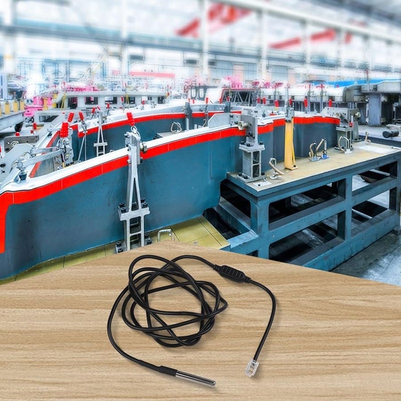 مستشعر درجة الحرارة المائي الفاخر مع مسبار من الفولاذ المقاوم للصدأ، مدى من 40 إلى 115 درجة مئوية، كابل بطول 150 سم - Image 4