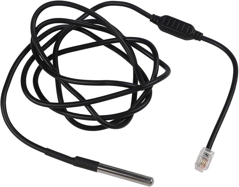 مستشعر درجة الحرارة المائي الفاخر مع مسبار من الفولاذ المقاوم للصدأ، مدى من 40 إلى 115 درجة مئوية، كابل بطول 150 سم - Image 3