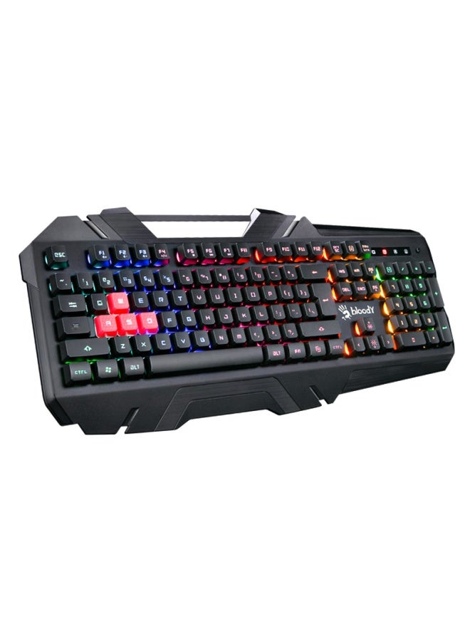 A4tech B150n Blood Hand Phantom Gaming Keyboard Wired, E-sports Membrane Keyboard, Office Home Laptop Desktop Computer Rainbow Backlit Keyboard, Black - Image 5