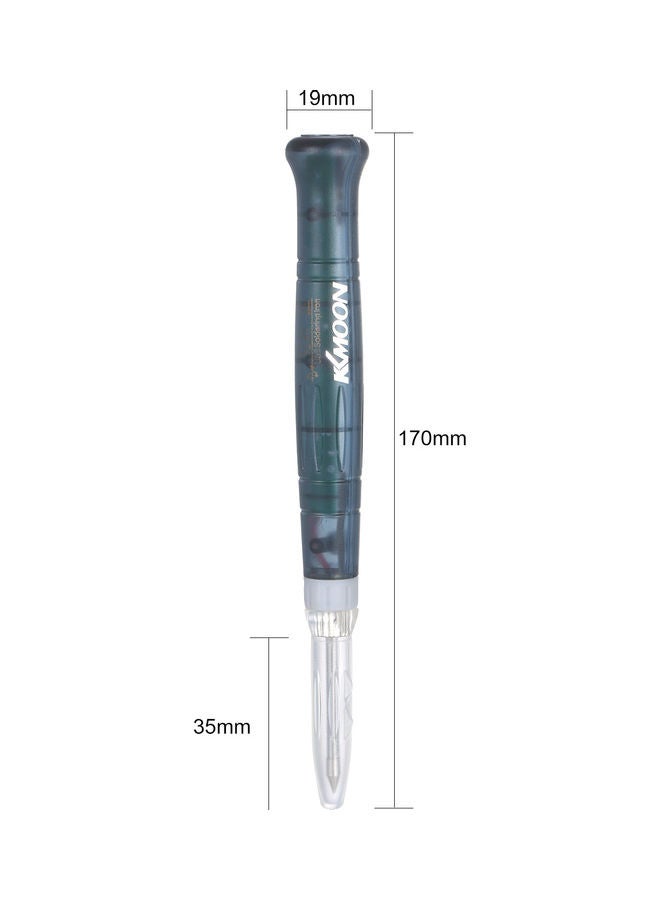 NIBEMINENT Mini Portable Soldering Iron With Accessories Dark Green/Silver 23cm - Image 3