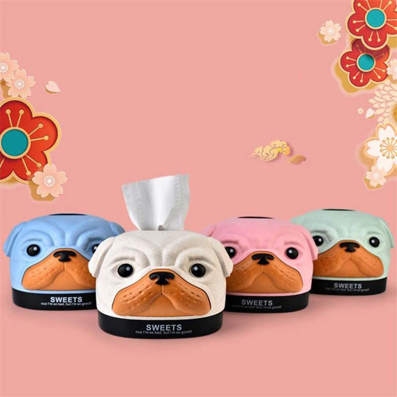 XIBO Tissue Cover Tissue Box Cartoon Lovely Dog Shape Tissue Holder - Image 2