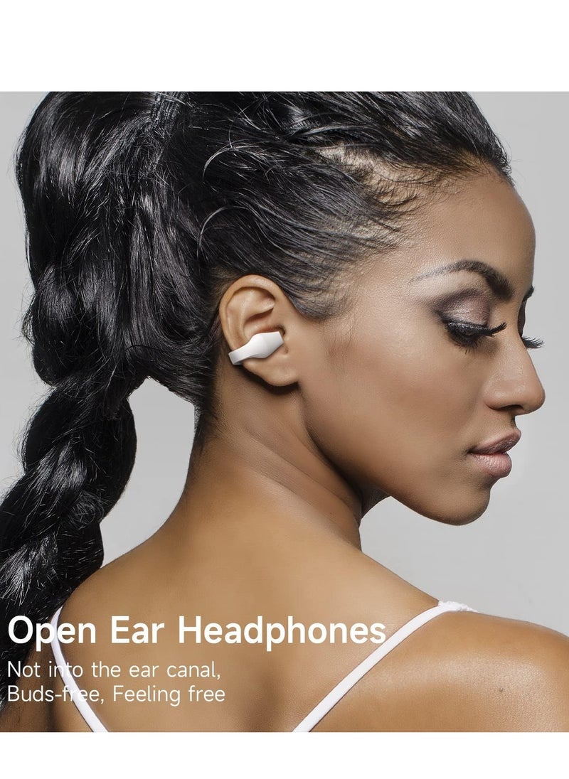 Generic Wireless earbuds Open Ear Headphones Bluetooth Earbuds  Wireless SportEarbuds Bluetooth 5.3 Clip-on earphones Workout Headphones White  - Image 2