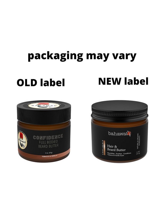 BAHAWAT Hair & Beard Butter For Men Leave-In Conditioner - Tobacco & Vanilla - Strengthen & Soften While Relieving Itch - Made In Usa -Organic Natural Ingredients | The Best Beard Butter - 2 Oz.  - Image 2