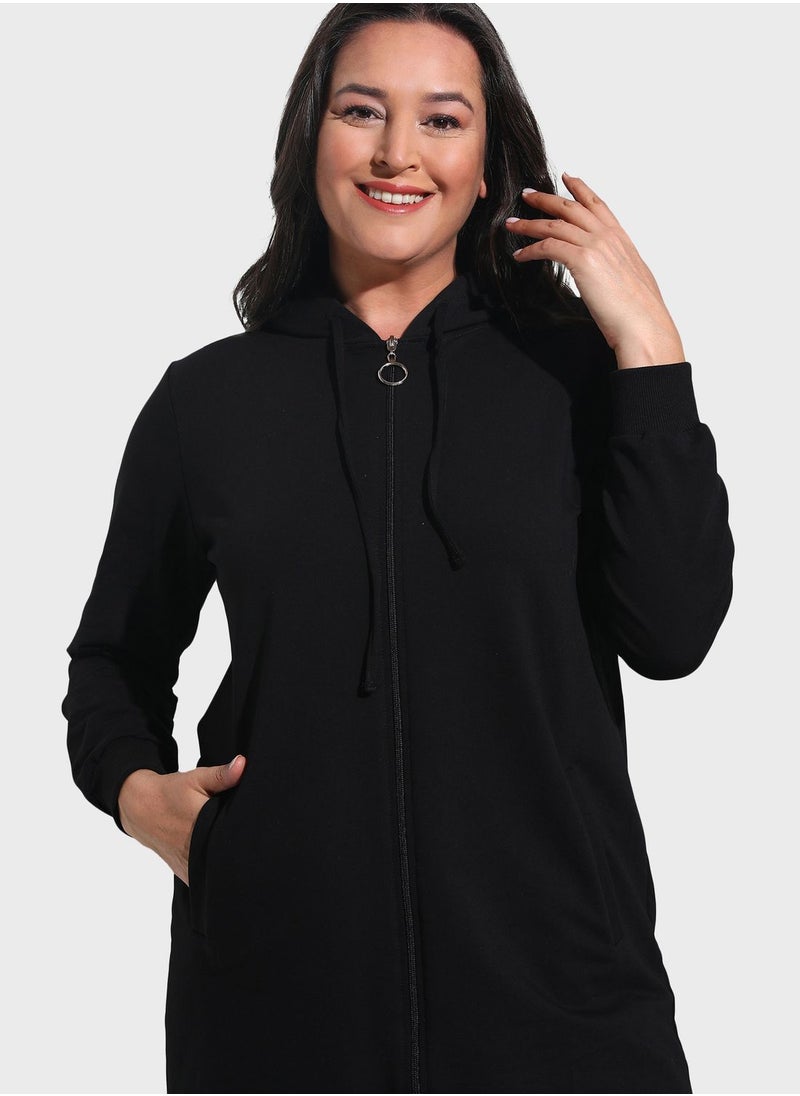 Alia by modanisa - Pocket Detail Coat - Image 1
