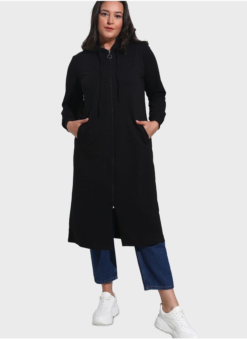 Alia by modanisa - Pocket Detail Coat - Image 1