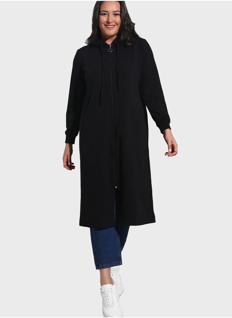 Alia by modanisa - Pocket Detail Coat - Image 1