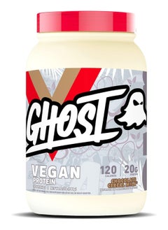 Ghost Vegan Protein Powder, Chocolate Cereal Milk - 2lb, 20g of Protein - Plant-Based Pea & Organic Pumpkin Protein - ­Post Workout & Nutrition Shakes, Smoothies, & Baking - Soy & Gluten-Free  - Image 1