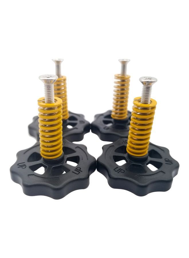 NIBEMINENT 12-Piece Leveling Nut With Hot Bed Spring And Screws Black/Gold  - Image 4