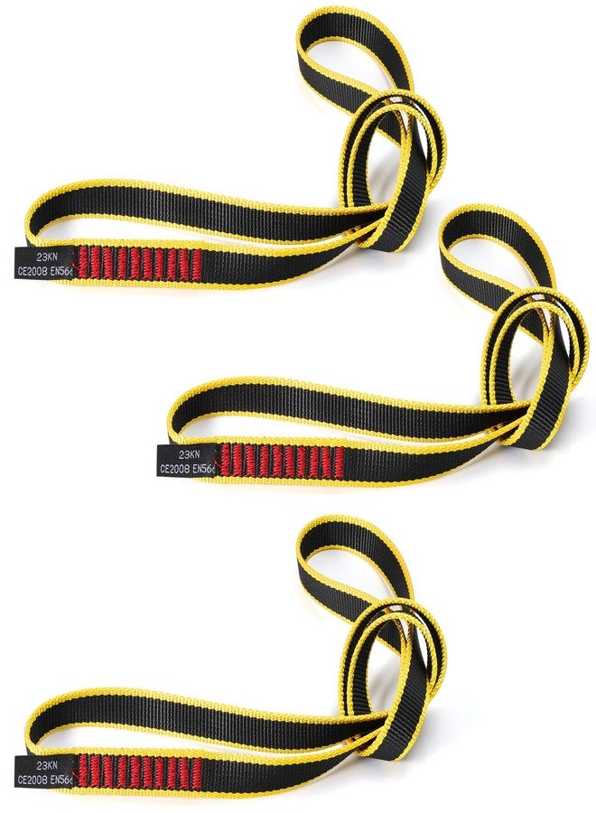 VFKENA 18MM Nylon Climbing Sling Runner 23KN CE2008/EN566 Rock Climbing Webbing Straps for Rock Climbing, Rappelling, Swing, Yoga Hammock etc (60cm/ 24inch |Pack of 3) - Image 1