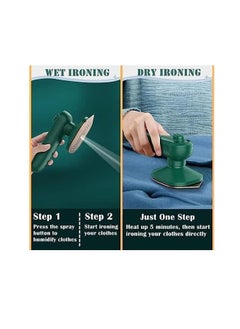 Spaceshoop Portable Handheld Micro Steam Iron Garment Steamer Mini Ironing Clothes Machine Fast Wrinkle Removal for Household Dormitory Travel  - Image 2