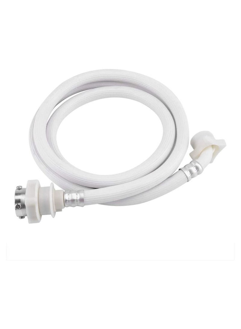 SYOSI Washing Machine Hose Connector Automatic Washing Machine Inlet Hose Extension Tube 2m White - Image 2