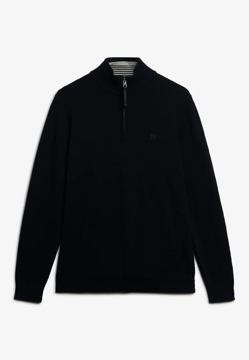 Essentials Cotton Half Zip Jumper