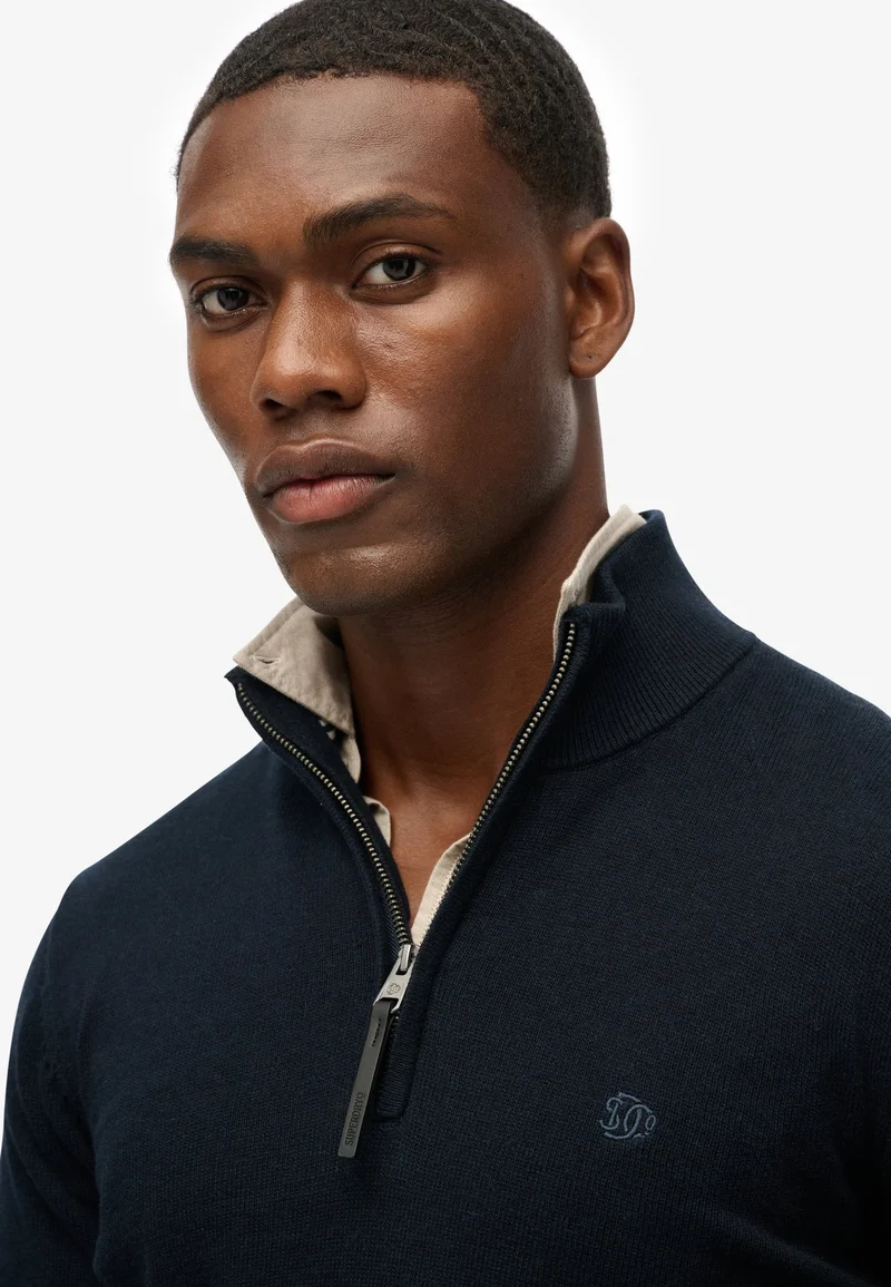 Superdry  Essentials Cotton Half Zip Jumper for Men | Best Price UAE