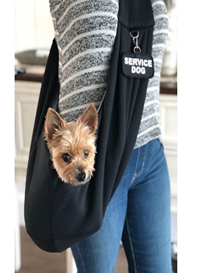WORKINGSERVICEDOG.COM Small Service Dog Sling Carrier with ID Tag | EZ-Sling for Small Dogs | Includes Five Service Dog Law Handout Cards| Comfortable Alternative to Conventional pet Carriers - Image 2