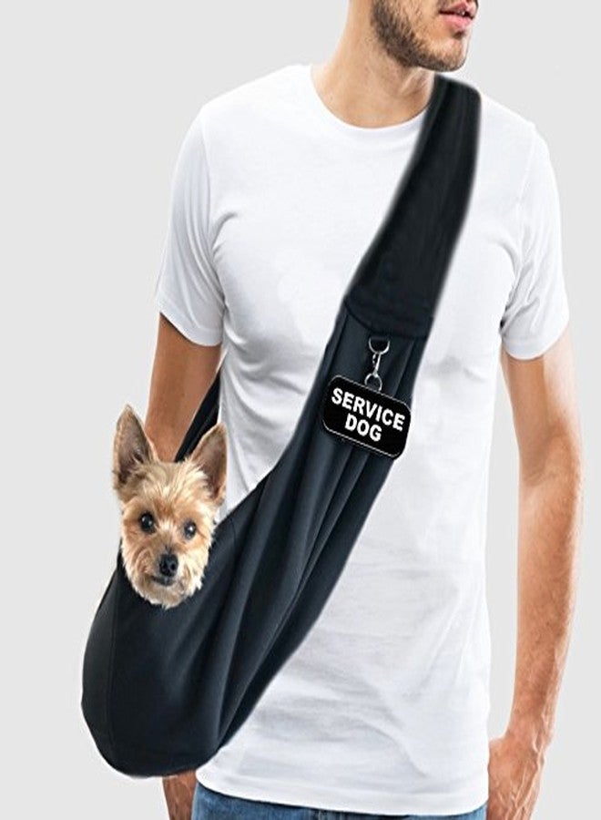 WORKINGSERVICEDOG.COM Small Service Dog Sling Carrier with ID Tag | EZ-Sling for Small Dogs | Includes Five Service Dog Law Handout Cards| Comfortable Alternative to Conventional pet Carriers - Image 3