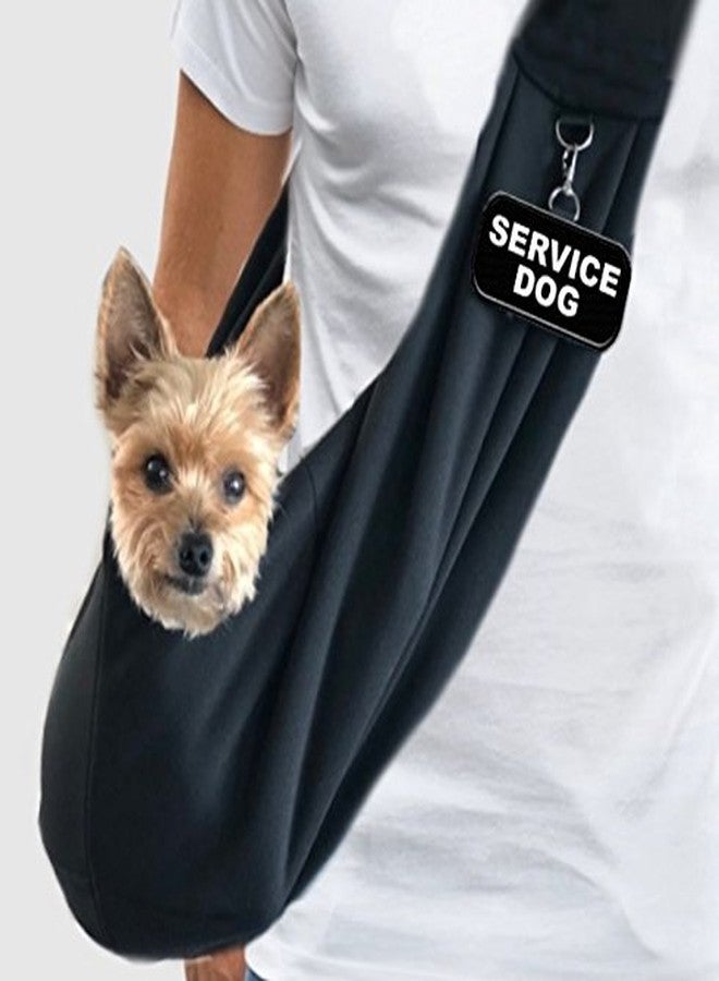 WORKINGSERVICEDOG.COM Small Service Dog Sling Carrier with ID Tag | EZ-Sling for Small Dogs | Includes Five Service Dog Law Handout Cards| Comfortable Alternative to Conventional pet Carriers - Image 1