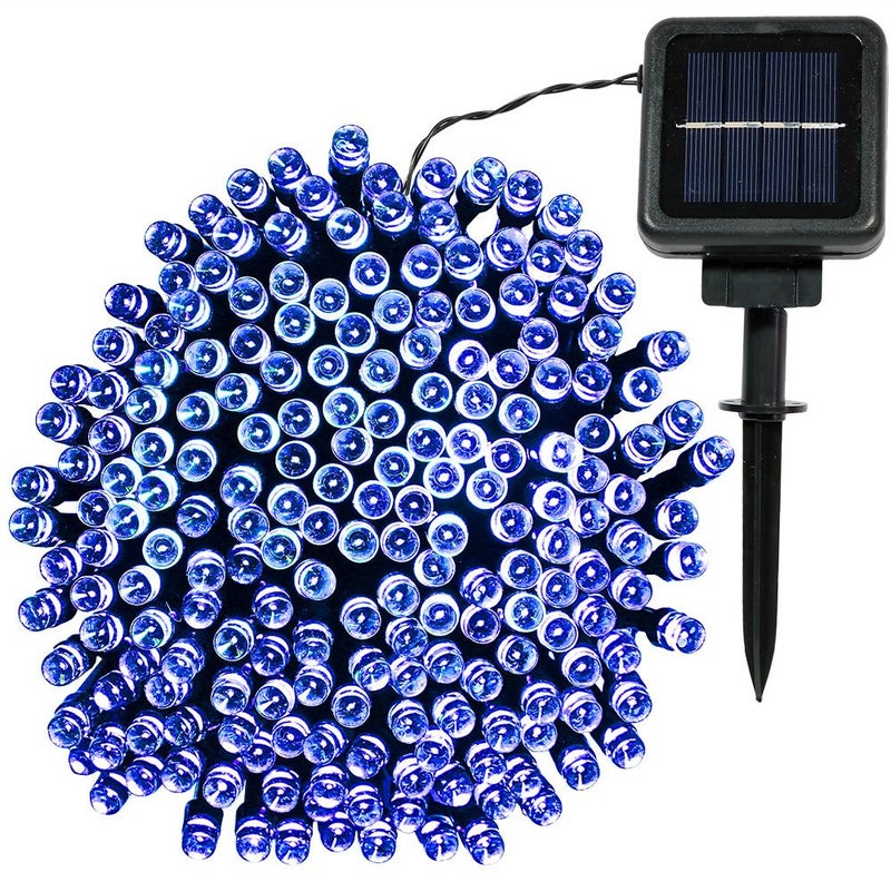 Quace Solar Light 100 LED Festival Fairy String Light Blue Color… - Image 4