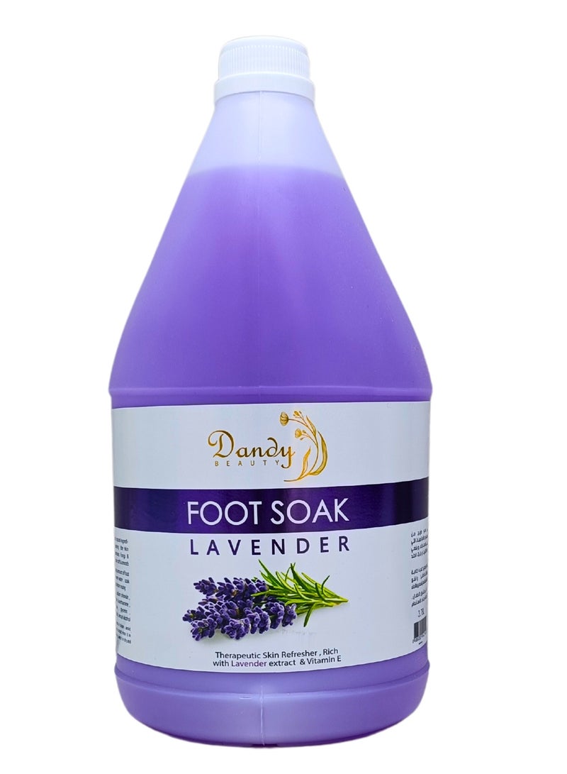 Dandy Beauty Foot Soak Lavender 3.78L Therapeutic Skin Refresher, Rich with Lavender & Vitamin E - Image 1