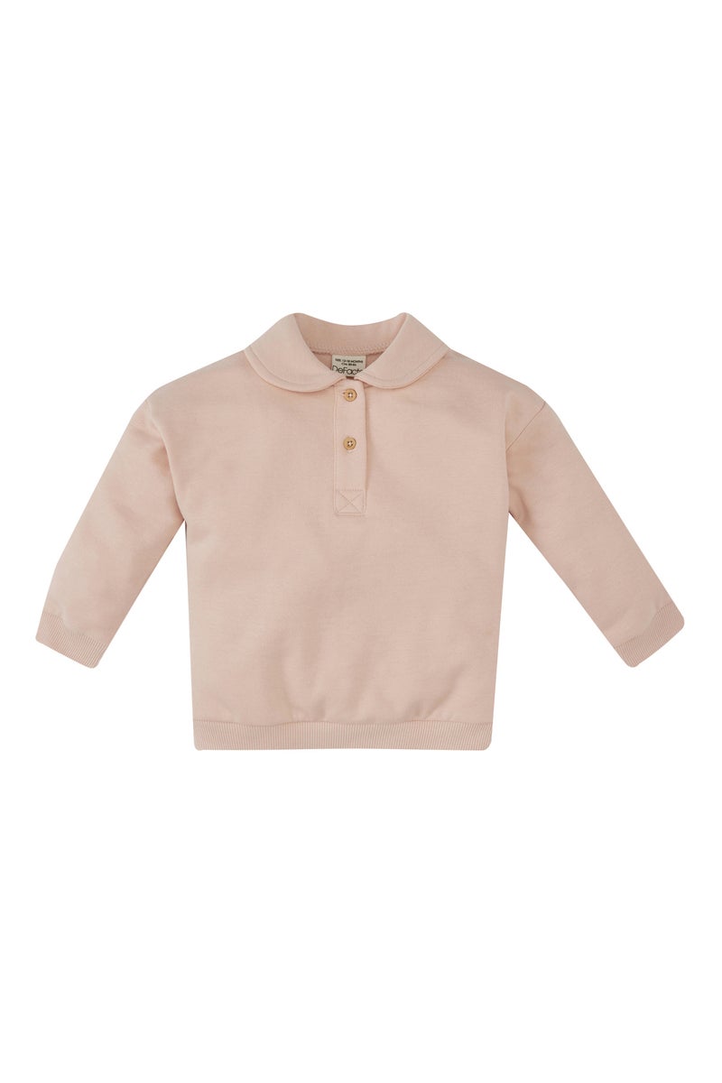 DeFacto Baby Girl Sweatshirt with Soft Fuzzy Inside - Image 5