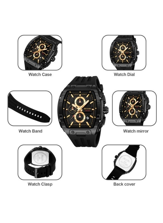 سكمي ساعة يد رجالية SKMEI 2363 مقاومة للماء، تعمل بنظام كوارتز تناظري - Image 3