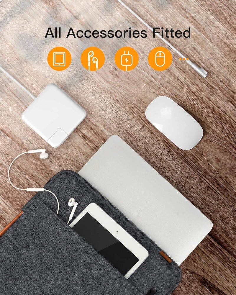 Inateck 360° All-Round Protection Laptop Bag Case Compatible with 15-15.6 Notebook Bag Laptop Protective Case Notebook Sleeve PC Laptop Protective Bag - Image 2