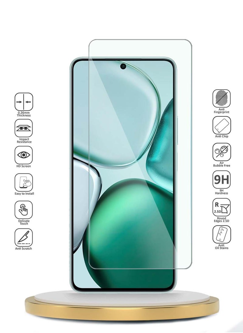 Wtech - Honor X9c Smart 5G 2024 WTech Premium Series Curved Edges 9H 2.5D Tempered Glass Screen Protector (MSG9CN) - Clear - Image 1