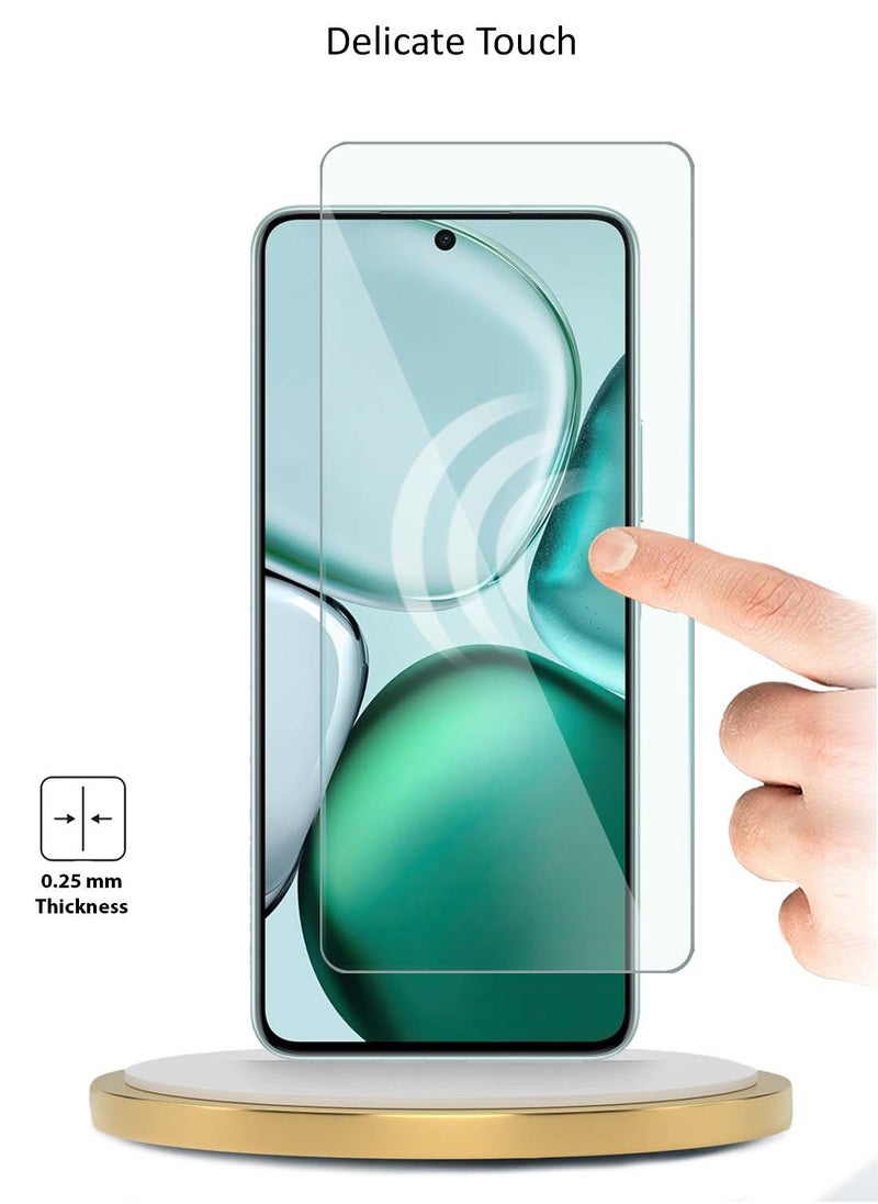 Wtech - Honor X9c Smart 5G 2024 WTech Premium Series Curved Edges 9H 2.5D Tempered Glass Screen Protector (MSG9CN) - Clear - Image 1