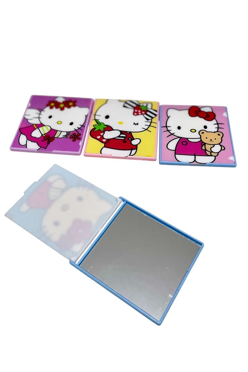 هالو كيتي مراية مكياج بسيطة وقابلة للطي ومحمولة للنساء والفتيات - Image 1